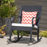 Christopher Knight Home® - Noble House - Harmony Outdoor Wicker Rocking Chair With Cushion