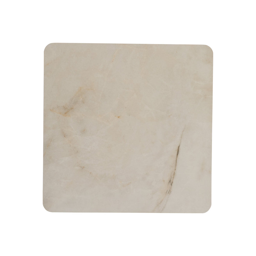 Bernhardt Bernhardt Aurora Outdoor Side Table — Teak Base & Honed Vasta Stone Top, Adjustable Glides, Coastal Chic X09122