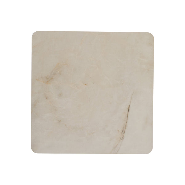 Bernhardt Bernhardt Aurora Outdoor Side Table — Teak Base & Honed Vasta Stone Top, Adjustable Glides, Coastal Chic X09122