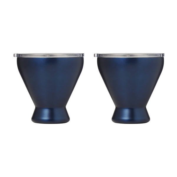Lenox Cambridge 11 Oz Navy Insulated Cocktail Tumblers, Set of 2 NO COLOR METAL EP82BLCB2DS