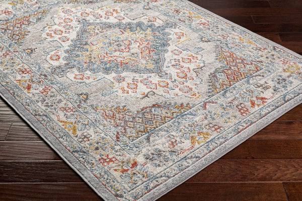 Livabliss Ankara Ottoman Inspired Polypropylene Area Rug with Medium Pile for Living Rooms Gray, Taupe 5'3" x 7' AKR2300-5373