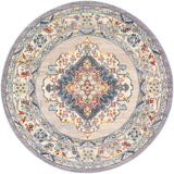 Ankara AKR-2300 5'3" x 5'3" Machine Woven Rug AKR2300-53RD Livabliss Surya