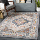 Ankara AKR-2300 7'10" x 7'10" Machine Woven Rug AKR2300-710SQ Livabliss Surya