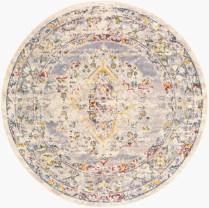 Livabliss Ankara Traditional Turkish Runner Rug Polypropylene Pile for Hallways and Entryways Taupe, Gray 5'3" x 5'3" AKR2301-53RD