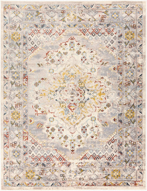 Livabliss Ankara Traditional Turkish Runner Rug Polypropylene Pile for Hallways and Entryways Taupe, Gray 7'10" x 10'2" AKR2301-710103