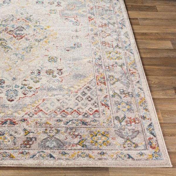 Livabliss Ankara Traditional Turkish Runner Rug Polypropylene Pile for Hallways and Entryways Taupe, Gray 7'10" x 10'2" AKR2301-710103