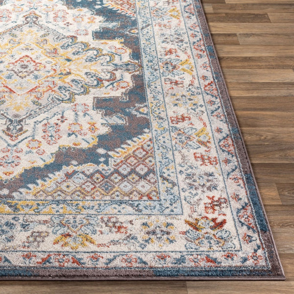 Livabliss Ankara Turkish Traditional Area Rug Polypropylene Medium Pile Living Room Accent Dark Brown, Gar 5'3" x 7' AKR2303-5373