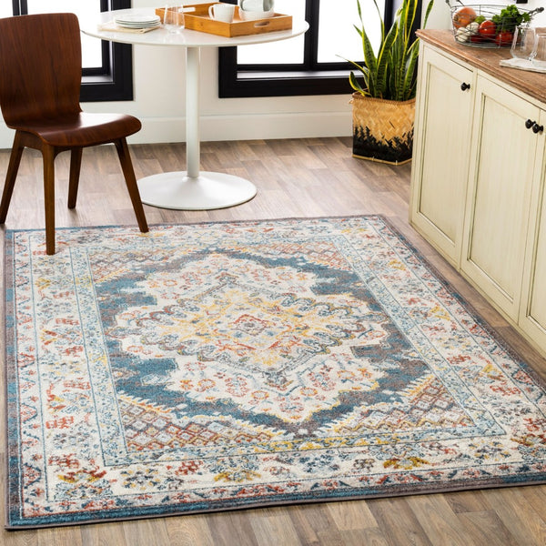 Livabliss Ankara Turkish Traditional Area Rug Polypropylene Medium Pile Living Room Accent Dark Brown, Gar 5'3" x 7' AKR2303-5373