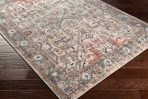 Livabliss Ankara Traditional Turkish Geometric Floral Polypropylene Area Rug for Living Rooms AKR2326-5373