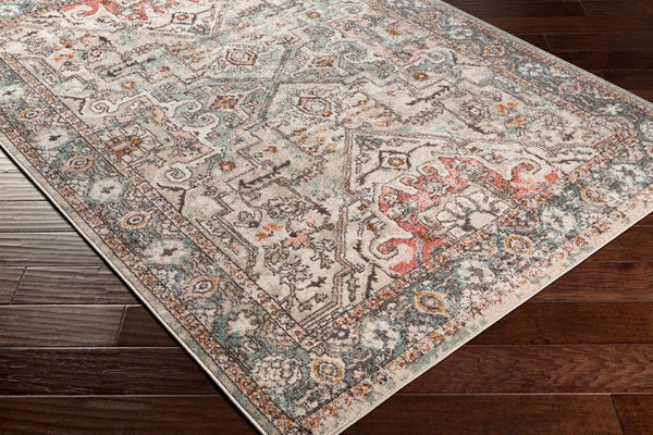 Livabliss Ankara Traditional Turkish Geometric Floral Polypropylene Area Rug for Living Rooms AKR2326-5373