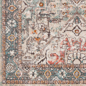 Livabliss Ankara Traditional Turkish Geometric Floral Polypropylene Area Rug for Living Rooms AKR2326-5373