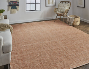 Feizy Rugs Naples Hand Woven Polyester Flatweave Rug - Soft, Durable, And Fade Resistant For Effortless Style Orange Polyester Nap0751forn000j00