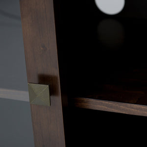 English Elm Cosmopolitan Media Stand - Elegant Mahogany Brown Tv Console For Organized Living Room Style B136P159522