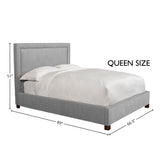 Parker House Parker Living Sleep Cody - Mineral Queen Bed Mineral Grey 100% Polyester (SW) BCOD#8000-2-MNR