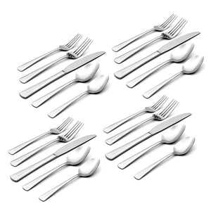 Lenox Oneida Cella 20 Piece Everyday Flatware Set, Service for 4 Metallic, STAINLESS METAL H246020A