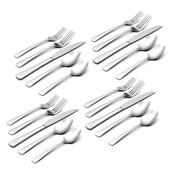 Lenox Oneida Cella 20 Piece Everyday Flatware Set, Service for 4 Metallic, STAINLESS METAL H246020A