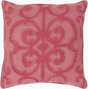 Surya Amelia Accent Pillow - 18"X18" Traditional Linen Decor For Cozy Elegance & Easy Care Home Style Mauve Linen,Linen Al001-2222p