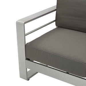 English Elm Christopher Knight Home® - CAPE Coral KD Loveseat with Aluminum Frame, Water-Resistant Cushions, 600lb Capacity, Compact khaki 56348.00