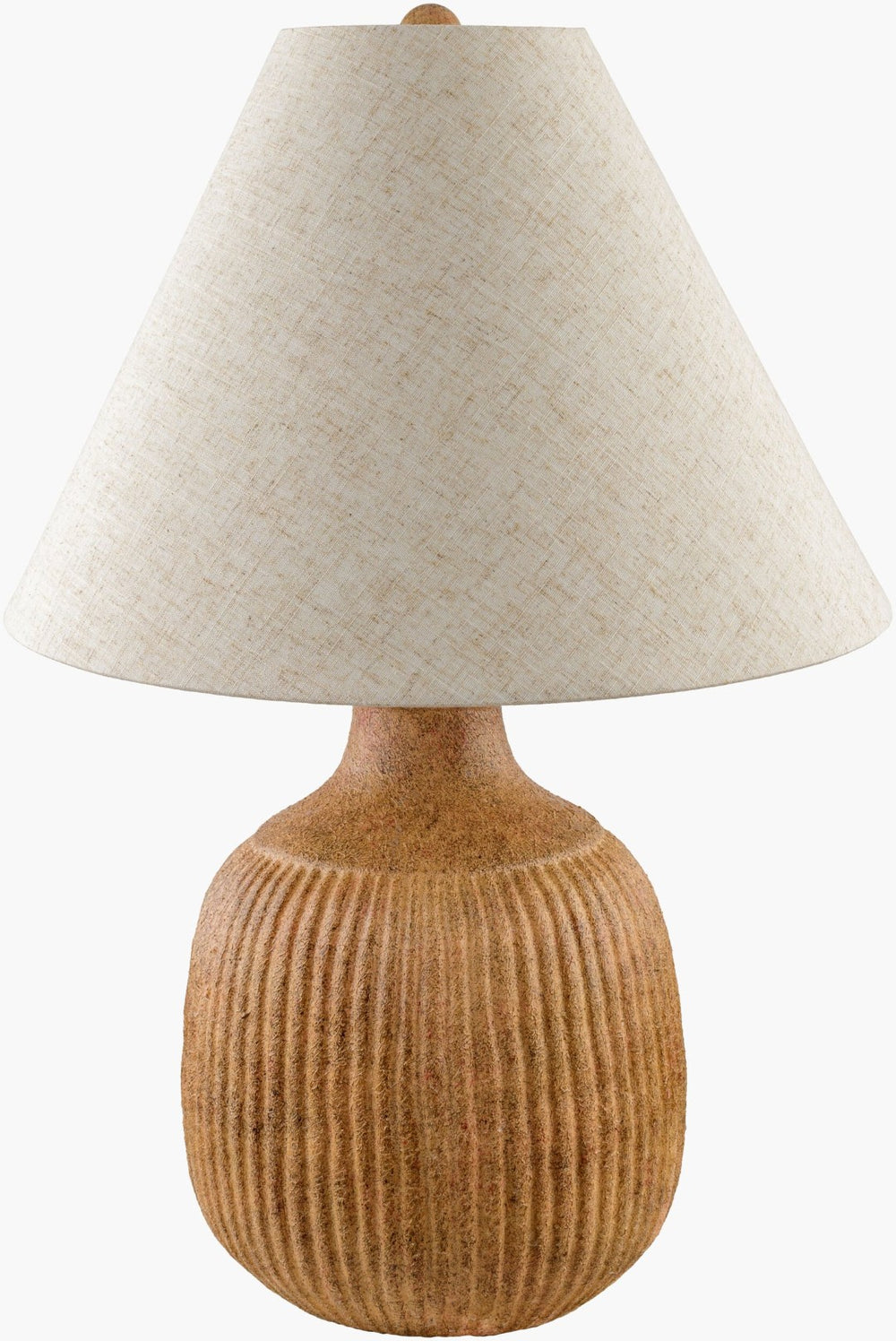 Livabliss Abella Ceramic Base Table Lamp with Linen Shade for Nightstand or Living Room ALA-001
