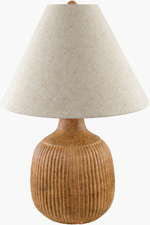 Livabliss Abella Ceramic Base Table Lamp with Linen Shade for Nightstand or Living Room ALA-001