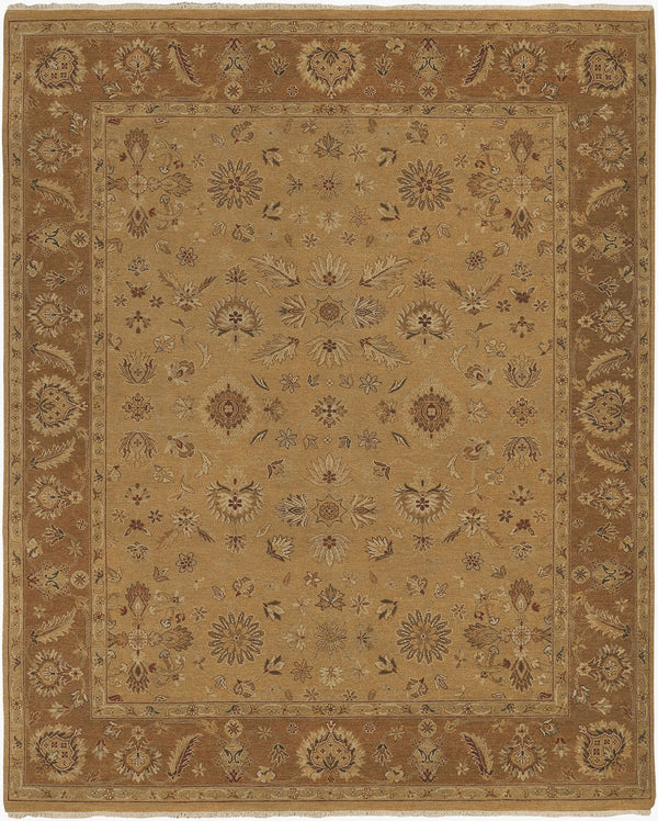 Surya Alanya Handmade 2' X 3' Luxurious Wool Rug - Exquisite Style, Unique Texture, And Lasting Durability Tan Wool Ala2503-23