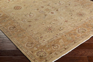 Surya Alanya Handmade 2' X 3' Luxurious Wool Rug - Exquisite Style, Unique Texture, And Lasting Durability Tan Wool Ala2503-23