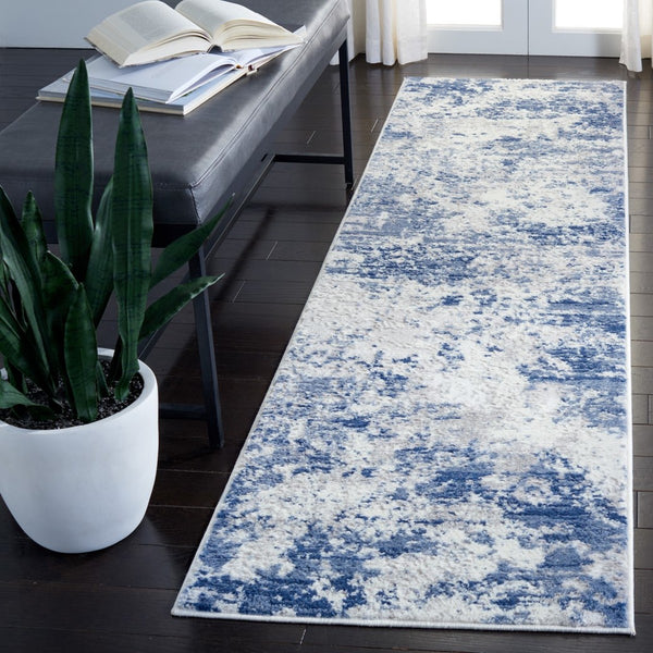 Safavieh Amelia 705 Power Loomed  Rug Navy / Grey ALA705N-8SQ