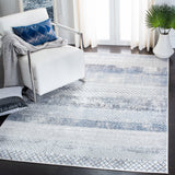 Safavieh Amelia 761 Power Loomed Contemporary Rug Grey / Light Blue 8' x 8' Square