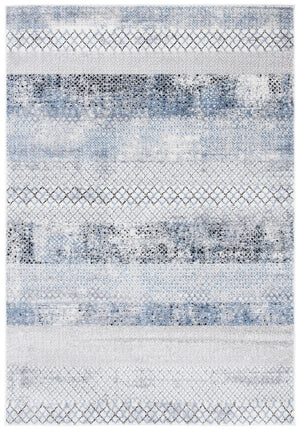 Safavieh Amelia 761 Power Loomed Contemporary Rug Grey / Light Blue 8' x 8' Square