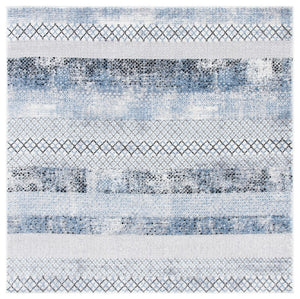 Safavieh Amelia 761 Power Loomed Contemporary Rug Grey / Light Blue 8' x 8' Square