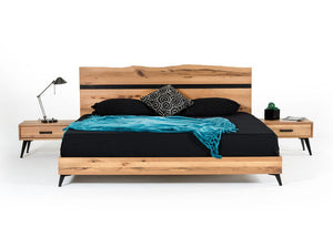 VIG Furniture Eastern King Nova Domus Alan Modern Drift Oak Bed VGEDALAN-BED-EK