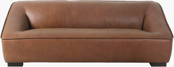 Surya Alba Wide Three Seat Polyester Upholstered Sofa for Modern Open Plan Living Rooms ALBA002-329342