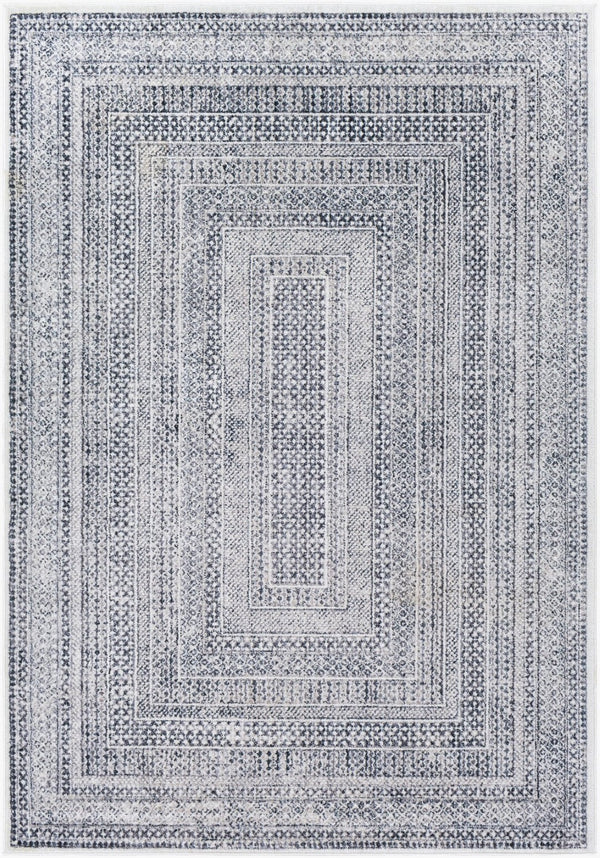 Livabliss Alice Medallion Polypropylene Area Rug Machine Woven for Living Room or Bedroom Medium Gray, Ch 8'10" x 12' ALC2305-81012
