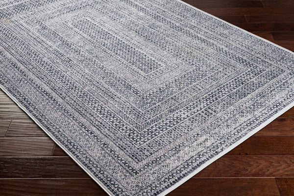 Livabliss Alice Medallion Polypropylene Area Rug Machine Woven for Living Room or Bedroom Medium Gray, Ch 8'10" x 12' ALC2305-81012