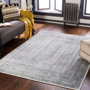 Livabliss Alice Medallion Polypropylene Area Rug Machine Woven for Living Room or Bedroom Medium Gray, Ch 8'10" x 12' ALC2305-81012