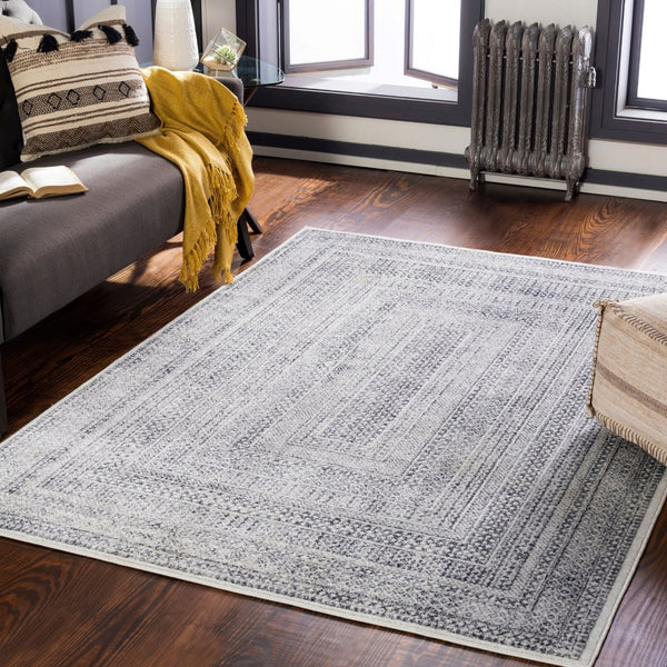 Livabliss Alice Medallion Polypropylene Area Rug Machine Woven for Living Room or Bedroom Medium Gray, Ch 8'10" x 12' ALC2305-81012