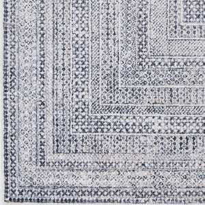 Livabliss Alice Medallion Polypropylene Area Rug Machine Woven for Living Room or Bedroom Medium Gray, Ch 8'10" x 12' ALC2305-81012