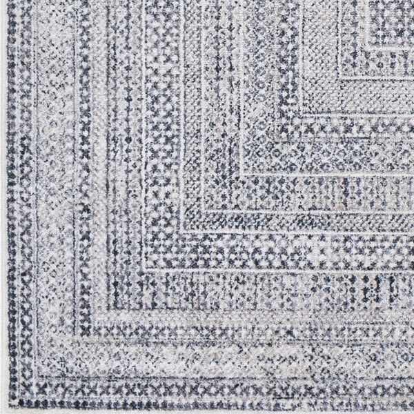 Livabliss Alice Medallion Polypropylene Area Rug Machine Woven for Living Room or Bedroom Medium Gray, Ch 8'10" x 12' ALC2305-81012