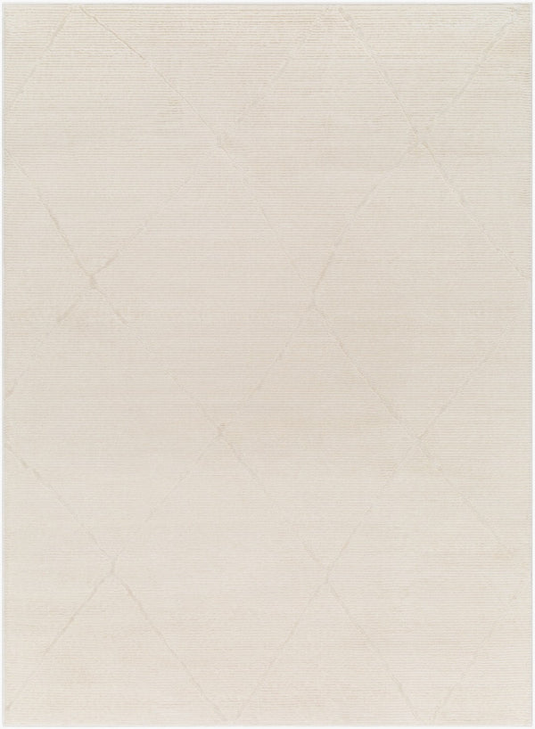 Livabliss Alder Global Pattern Polyester Accent Rug for Entryways Hallways and Bedside Areas Cream, Ivory 5' x 7' ALD2300-4117