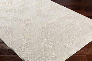 Livabliss Alder Machine Woven Polyester Accent Rug for Entryways Hallways and High Traffic Areas Gray, Cream 6'4" x 9' ALD2311-639