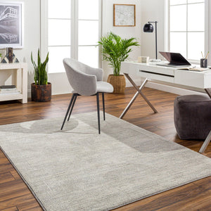 Livabliss Alder Machine Woven Polyester Accent Rug for Entryways Hallways and High Traffic Areas Gray, Cream 6'4" x 9' ALD2311-639