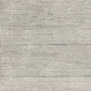Livabliss Alder Machine Woven Polyester Accent Rug for Entryways Hallways and High Traffic Areas Gray, Cream 6'4" x 9' ALD2311-639