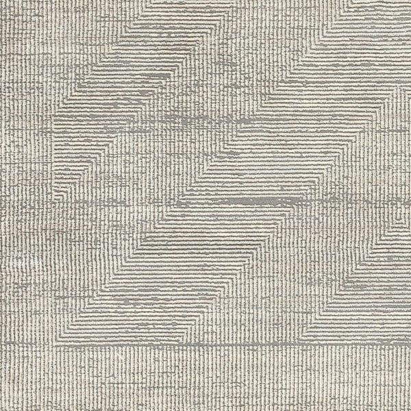 Livabliss Alder Machine Woven Polyester Accent Rug for Entryways Hallways and High Traffic Areas Gray, Cream 6'4" x 9' ALD2311-639