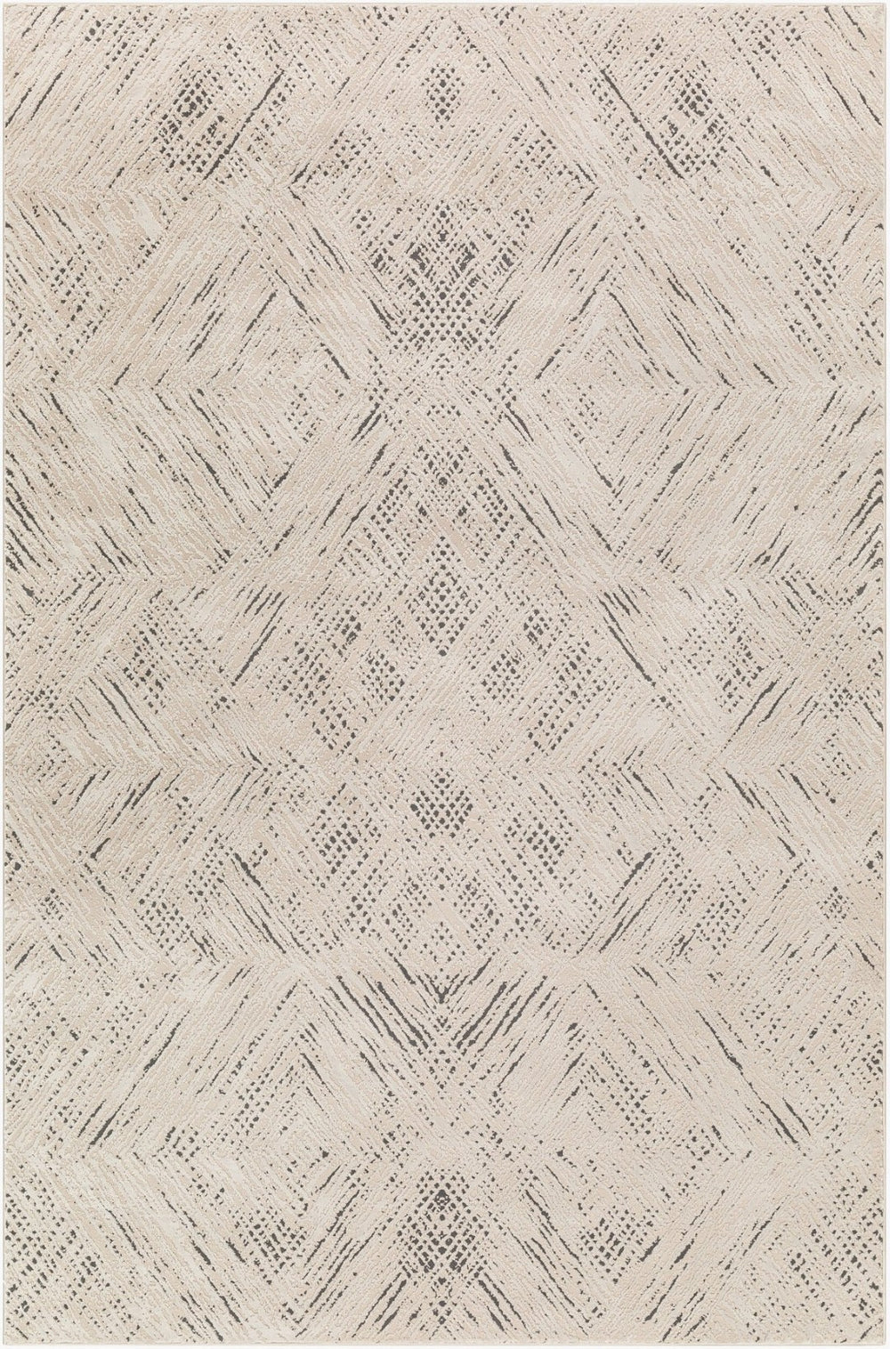 Livabliss Alder Machine Woven Recycled Fabric Accent Rug for Entryways and High Traffic Floors Taupe, Ivory 8'11" x 12' ALD2313-81112