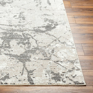 Livabliss Alder Recycled Fabric Turkish Area Rug Medium Pile Entryway Hallway Accent Ivory, Taupe 5' x 7' ALD2314-4117