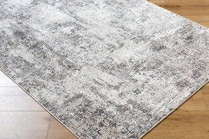 Livabliss Alder Geometric Accent Rug Recycled Pet Yarn Mid-century Modern Washable Entryway Taupe, Charcoal 7'7" x 10' ALD2319-7710