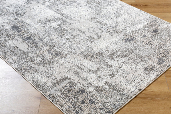Livabliss Alder Geometric Accent Rug Recycled Pet Yarn Mid-century Modern Washable Entryway Taupe, Charcoal 7'7" x 10' ALD2319-7710