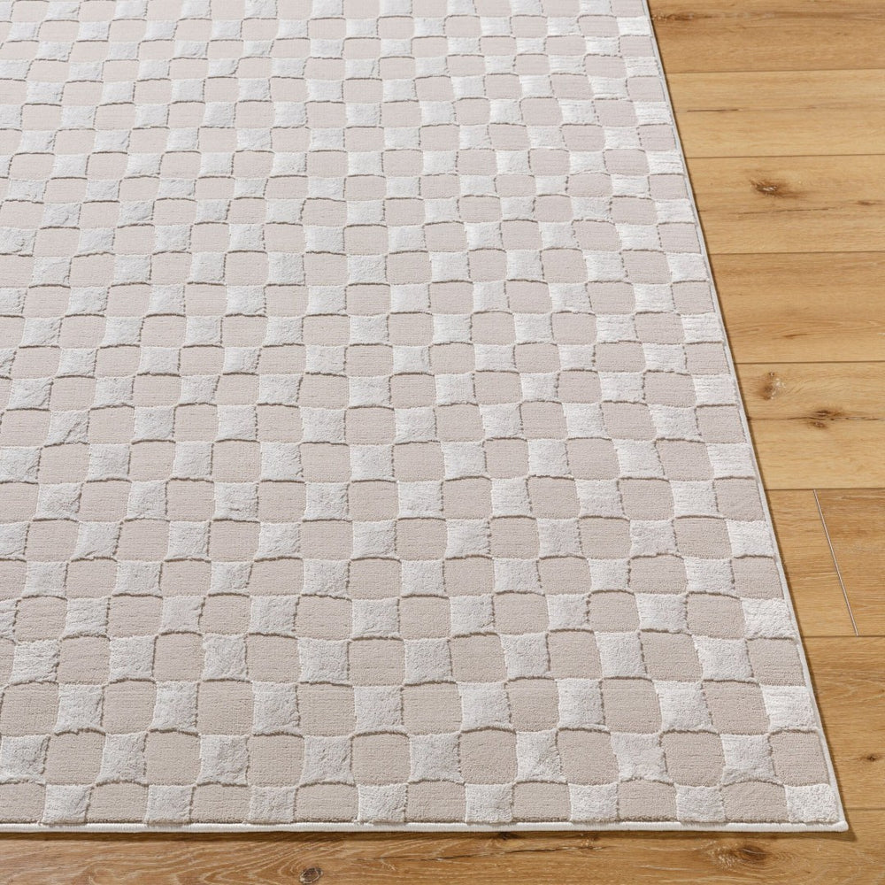 Livabliss Alder Geometric Polyester Accent Rug Turkey Woven Medium Pile Entryway Bathroom Bed Taupe, Tan 1'11" x 3'9" ALD2321-2345