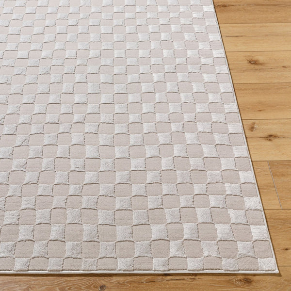 Livabliss Alder Geometric Polyester Accent Rug Turkey Woven Medium Pile Entryway Bathroom Bed Taupe, Tan 1'11" x 3'9" ALD2321-2345
