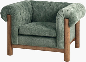 Surya Alden Deep Seat Accent Chair with Foam Cushion for Living Room or Reading Nook ALDN004-314339